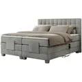 Produktbild: Motor Boxspringbett mit Bettkasten  ¦ grau ¦ Maße (cm): B: 148 H: 118
