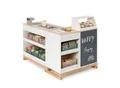 Produktbild: Musterkind Kaufladen Bollea , Weiß, Natur , Holz , 30x64x118 cm , unisex , FSC 100%, CE, EN 71 , Spielzeug, Kinderspielzeug, Kaufladen & Zubehör