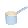 Produktbild: Riess Schnabeltopf Emaille 0,5L Pastellblau Induktion Milchtopf 9cm