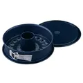 Produktbild: Dr. Oetker Springform Ø 26 cm Back-Liebe Emaille – Inklusive Flach- und Rohrboden – Schnitt- & kratzfestem Emaille-Boden – 26er Kuchenbackform mit extra hohem Rand in Dunkelblau