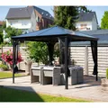 Produktbild: Sojag Pavillon Verona 10x10, anthrazit, 298 x 298 x 260 cm (L x B x H), Aluminium