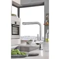 Produktbild: Grohe Minta Küchenarmatur 30274000 chrom, herausziehbarer Mousseurauslauf