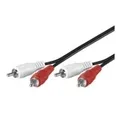 Produktbild: Wentronic Goobay Cinch-Verbindungskabel, 0.5 m - 2x Cinch-Stecker (Audio links/rechts) > 2x Cinch-Stecker (Audio links/rechts) (50097)