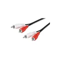Produktbild: Goobay 50097 Stereo Cinchkabel 0,5m / 2x Cinch-Stecker auf 2x Cinchstecker / RCA Kabel Subwoofer Kabel für Blu Ray Verstärker HiFi Stereo / Cinch Kabel 0,5m / Schwarz