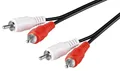 Produktbild: Goobay Goobay 50097 2x Cinch Stecker auf 2x Cinch Stecker Cinchkabel 0.5m, Audio-Adapter