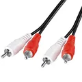 Produktbild: 0,5m Audio Kabel 2x Cinch-Stecker RCA Chinch Stereo Hi-Fi AUX Anschlusskabel