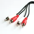 Produktbild: 0,5m Audio-Kabel 2x Cinch-Stecker RCA Chinch stereo HiFi AUX Anschlusskabel 50cm