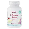 Produktbild: L-Theanin 500 mg - 60 Tabletten - Aminosäure aus Grünem Tee | ViVe Supplements