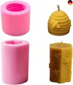 Produktbild: Silikonform für Bienenwachskerzen Silikonformen Bienenstockkerzen DIY