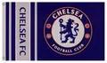Produktbild: Chelsea Fußballverein, offiziell, gestreift, große Flagge, Big Crest Game Fan Banner