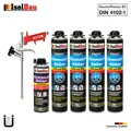 Produktbild: Dämmstoffkleber XPS EPS Klebeschaum 4 x 750ml + 1 x PU-Reiniger + Schaumpistole