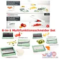 Produktbild: 6-in-1 Multifunktions‑Gemüseschneider Obstschneider Julienne Raspeln All in One