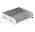 Produktbild: Grillfürst Universal Edelstahl Plancha - Teppanyaki Pfanne aus Edelstahl, Grillplatte mit 5 cm Anschlag-Kante für Fisch, Gemüse und Fleisch, 32 x 28 cm