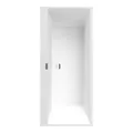 Produktbild: V&B Rechteck-Badewanne Squaro Edge 12 Duo 190x90cm, stone white, Ablauf mittig