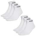 Produktbild: adidas NC Ankle Sneaker/Quarter Socken Unisex Kurzsocke Knöchellang 6 Paar, Farbe:Weiss, Socken & Strümpfe:43-45
