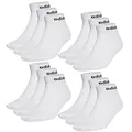 Produktbild: adidas NC Ankle Sneaker/Quarter Socken Unisex Kurzsocke Knöchellang 12 Paar, Farbe:Weiss, Socken & Strümpfe:43-45