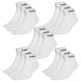 Produktbild: adidas NC Ankle Sneaker/Quarter Socken Unisex Kurzsocke Knöchellang 15 Paar, Farbe:Weiss, Socken & Strümpfe:43-45