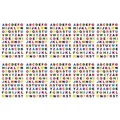 Produktbild: Oblique Unique® 700x Buchstaben Sticker Alphabet ABC Aufkleber Bunt Hologramm Effekt 10 Bögen á 70 Stück für Schuleinführung zum Basteln Scrapbooking