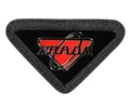 Produktbild: PRADA Anstecknadel Logo Brosche Pin Patch Neu, Lieferung mit Box mit Echtheitskarte und Etikett