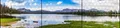 Produktbild: Bedruckter Sichtschutz PANORAMA XXL Bergsee Foto-Motiv