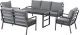 Produktbild: Primaster Gartenmöbel-Set Tarent Alu Sitzgruppe Lounge Set wetterfest