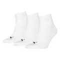 Produktbild: PUMA unisex Quarter Sportsocken Kurzsocken Socken 3 Paar, Farbe:Weiß, Menge:3 Paar (1x 3er Pack), Größe:39-42, Artikel:-300 white