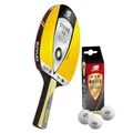Produktbild: Sunflex® Tischtennisschläger Strike C35 + 3x SX+ Tischtennisbälle | Tischtennis