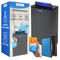 Produktbild: Climative Luftentfeuchter Elektrisch 24L/24h mit HEPA H13 & Aktivkohle, WiFi Smart Home Air Purifier Nexi ION UV Raumentfeuchter für Zuhause, Haus, Wohnung, Keller & Badezimmer bis 45 m² Grau