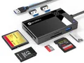 Produktbild: USB 3.0 Kartenlesegerät, WARRKY Highspeed 7 in 1 SD Kartenleser USB 3.0 für 3xUSB 3.0/ TF/MS/CF/SD Card Reader, SD Kartenleser für Windows XP/MAC OS/Chrome OS/Linux