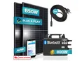Produktbild: SUNNIVA® 850W Balkonkraftwerk 800W komplett Steckdose - TSUN 800W Wechselrichter - PV Solaranlage Komplettset - 2x 425W Solarmodule - inkl. 5m Kabel - Bluetooth WIFI