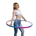 Produktbild: HOOPOMANIA Body Hoop [0,95 kg] Massage Hulahoop für Erwachsene Hula Hoop gegen Bauchfett
