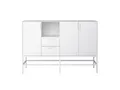 Produktbild: ebuy24 Sideboard Ravn Sideboard 3 Türen und 2 Schubladen, weisslack