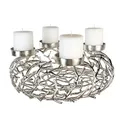 Produktbild: Casablanca Adventsleuchter Twigs antik-silberD.56cm