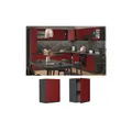 Produktbild: Vicco Hängeschrank Küchenschrank Küchenmöbel R-Line J-Shape Anthrazit Rot 45 cm modern
