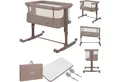 Produktbild: lionelo Baby-Reisebett AURORA, 3-in-1: Beistellbett, Babywiege, freistehendes Babybett