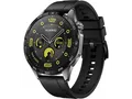 Produktbild: HUAWEI Smartwatch WATCH GT 4 46mm Black Fluorelastomer Armband Schwarz - NEU OVP