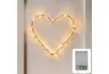 Produktbild: COZY HOME LED-Lichterkette Lichterketten Herz Lichterkranz LED Herz mit Stecker warmweiß Fenster