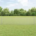 Produktbild: vidaXL Geschweißter Drahtzaun mit 44 U-Pfosten Silber 0.5x100 m Stahl