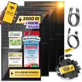 Produktbild: Solakon Balkonkraftwerk 2000W komplett Steckdose - Balkonkraftwerk 2000 Watt neuester Wechselrichter 800W - Solaranlage Komplettset mit 4x500W Solarpanel/Solar Panels mit 10m Kabel