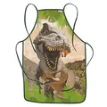 Produktbild: ROTH Jungen Kinder Malschürze Tyrannosaurus grün Einheitsgröße 1 St.