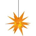 Produktbild: Sterntaler Weihnachtsstern Außen 18 Zacken Kunststoff gelb Ø=65cm Sterntaler