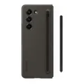 Produktbild: Galaxy Z Fold5 Silikonhülle mit Standfunktion & S Pen Fach, Graphit