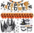 Produktbild: XXL Halloween Deko Set  für Gruselige Dekoration Indoor & Outdoor wie Spinnenetz
