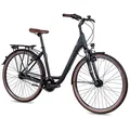 Produktbild: Airtracks Cityrad Damen LS City Fahrrad 28 Zoll Cityrad CI.2820W, 7 Gang Shimano NEXUS Schaltwerk, Nabenschaltung, Schwarz Matt - Rahmenhöhen 45 cm 50 cm » Modeljahr 2025 schwarz 45 cm