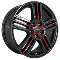 Produktbild: RONAL RONAL R57 MCR jetblack-red spoke 7.5Jx19 5x112 ET55 3000098059
