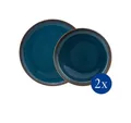 Produktbild: like. by Villeroy & Boch Geschirr-Set Crafted Tafelset (4-tlg), 2 Personen, Porzellan, Premium Porcelain, 4 Stck, mikrow.- & spülm.sicher