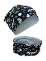 Produktbild: HECKBO Beanie HECKBO Kinder Mädchen Jungen Beanie Mütze & Loop-Schal Set