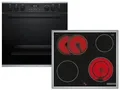 Produktbild: Bosch HND671FH61 Set Einbauherd HET278BB0 Schwarz + Glaskeramikkochfeld NKN64RGA2E herdgebunden