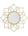 Produktbild: Beliani Wandspiegel Blumenform Gold 67 x 67 cm Milly