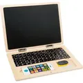 Produktbild: small foot Holz-Laptop, Natur, Holz, Spielzeug, Kinderspielzeug, Kinderspiele